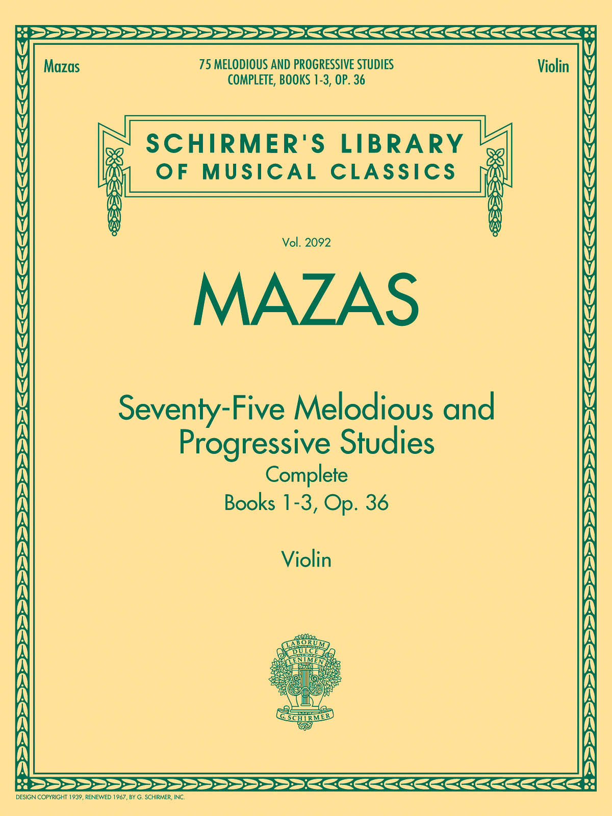 Mazas 75 Melodious and progressive Studies Complete