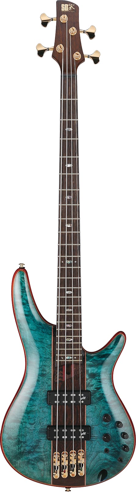 Ibanez Premium SR2400 Bass Guitar - Caribbean Green Low Gloss