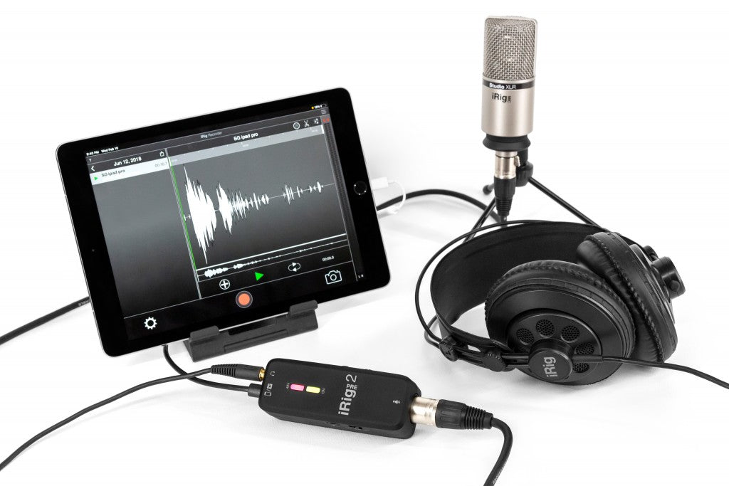 IK Multimedia iRig Pre 2 - XLR Microphone Interface for iPhone, iPad, Android and DSLR camera