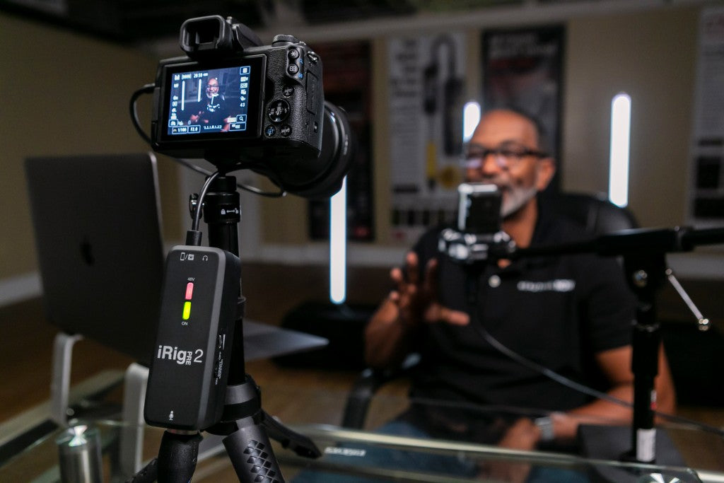 IK Multimedia IRig Pre 2 - Portable Mic Preamp & Interface With +48V Phantom Power For IPhone, IPad, Android, Cameras