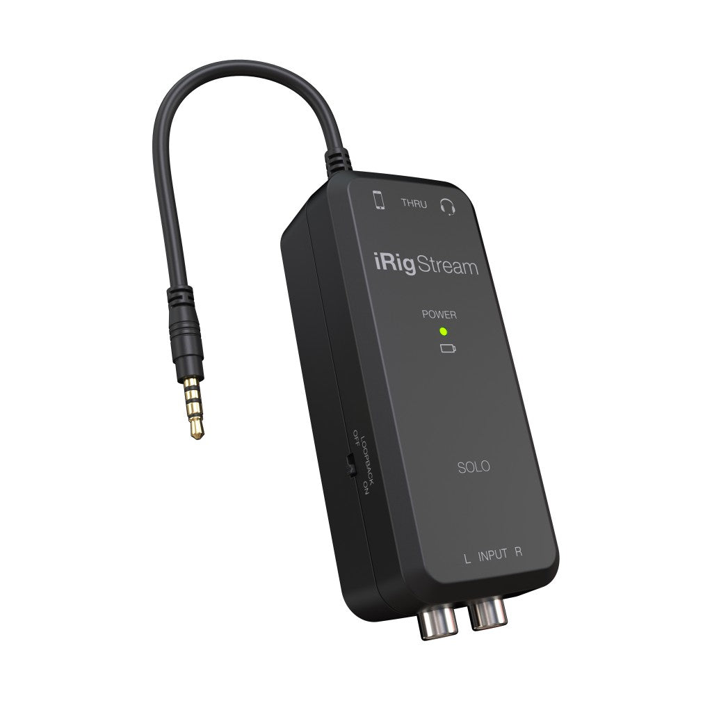 IK Multimedia iRig Stream Solo - 3-in, Mono-out Streaming Audio