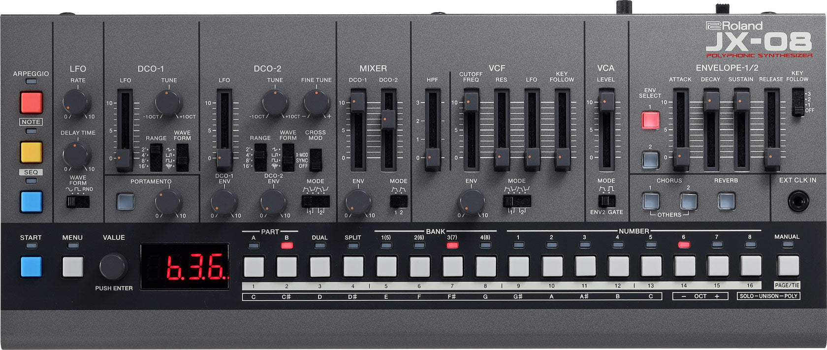 メイプル Roland JX-08 Sound Module — Tom Lee Music