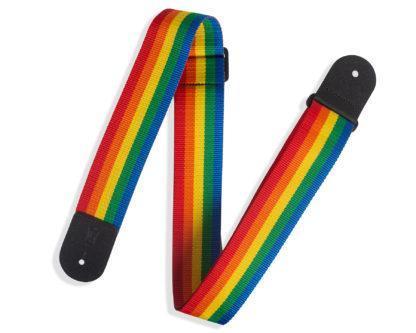 Levy's M8POLY-RNB Basic Rainbow Guitar Strap