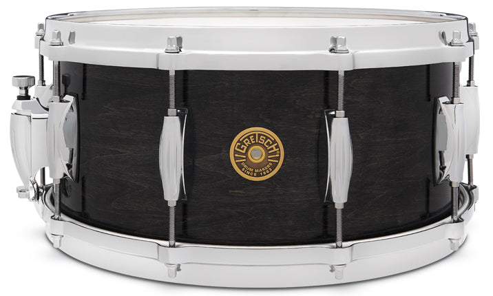 GRETSCH USA Custom Ridgeland Snare Drum - Ebony Gloss