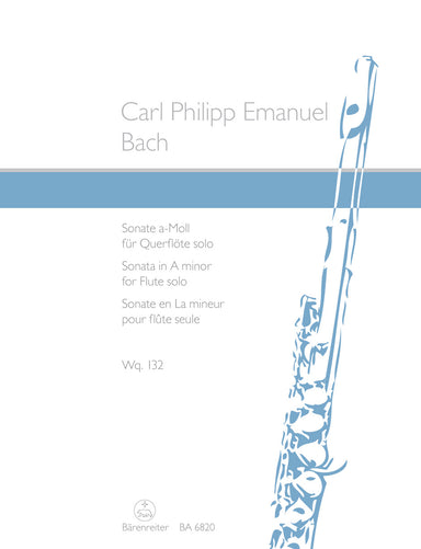Bach-Carl-Philipp-Emanuel-Sonatafor-Flute-solo-in-A-minor-Wq-132