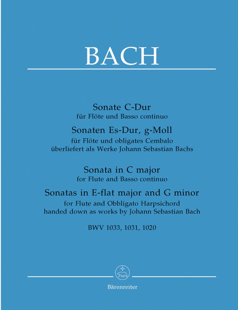 Bach-Sonata-in-C-major-for-Flute-and-Basso-Continuo--Sonatas-in-E-flat-major-and-G-minor-for-Flute-and-Obbligato-Harpsichord-BWV-1033-1031-1020