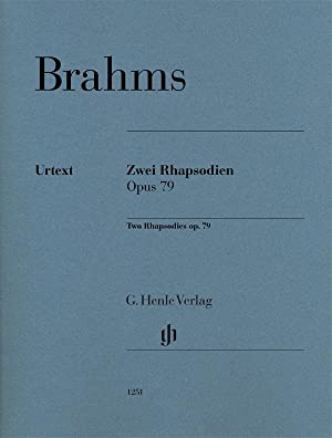Brahms 2 Rhapsodies Op.79 For Piano