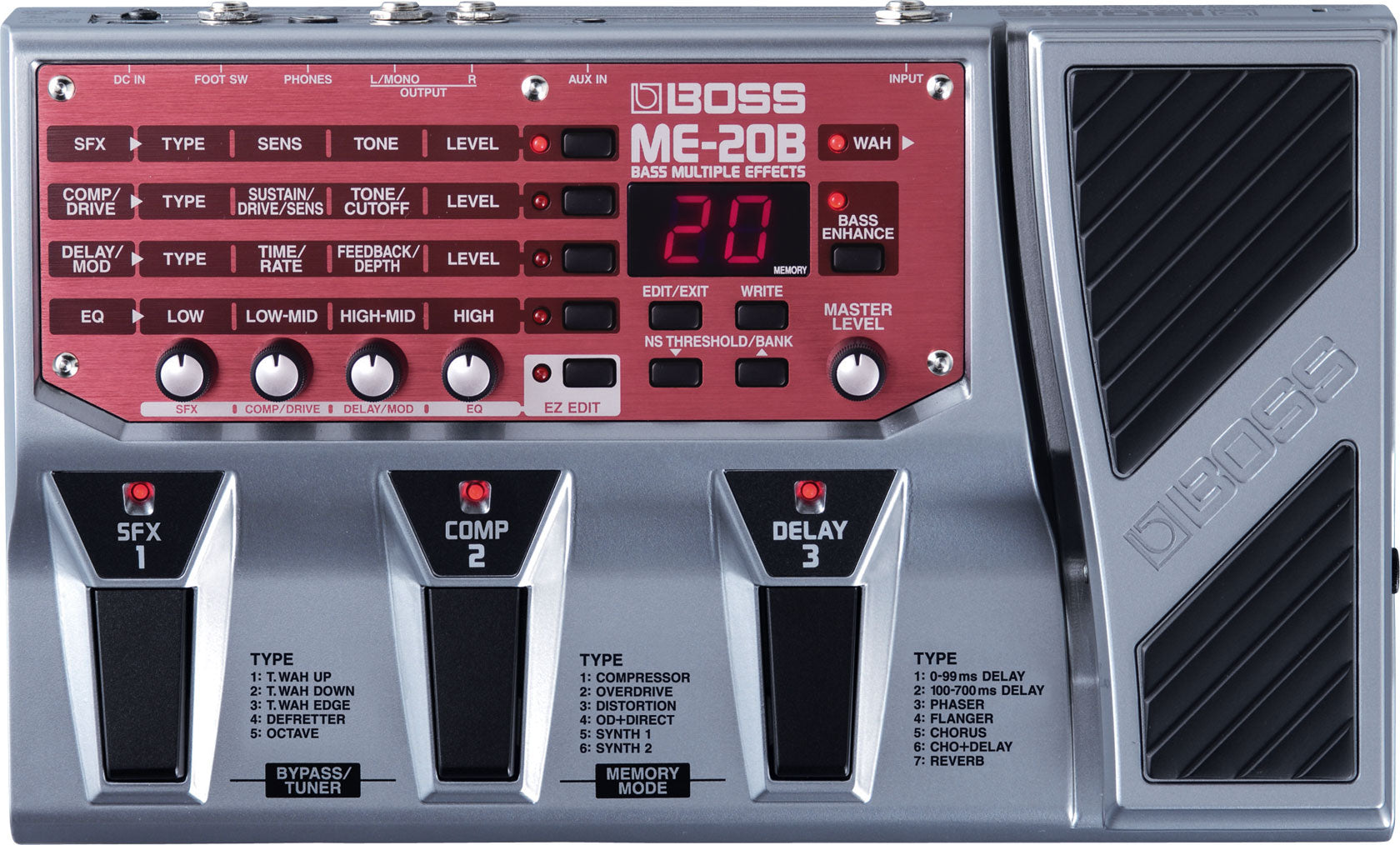 BOSS ME-20B Bass Multiple Effects 低音結他效果器