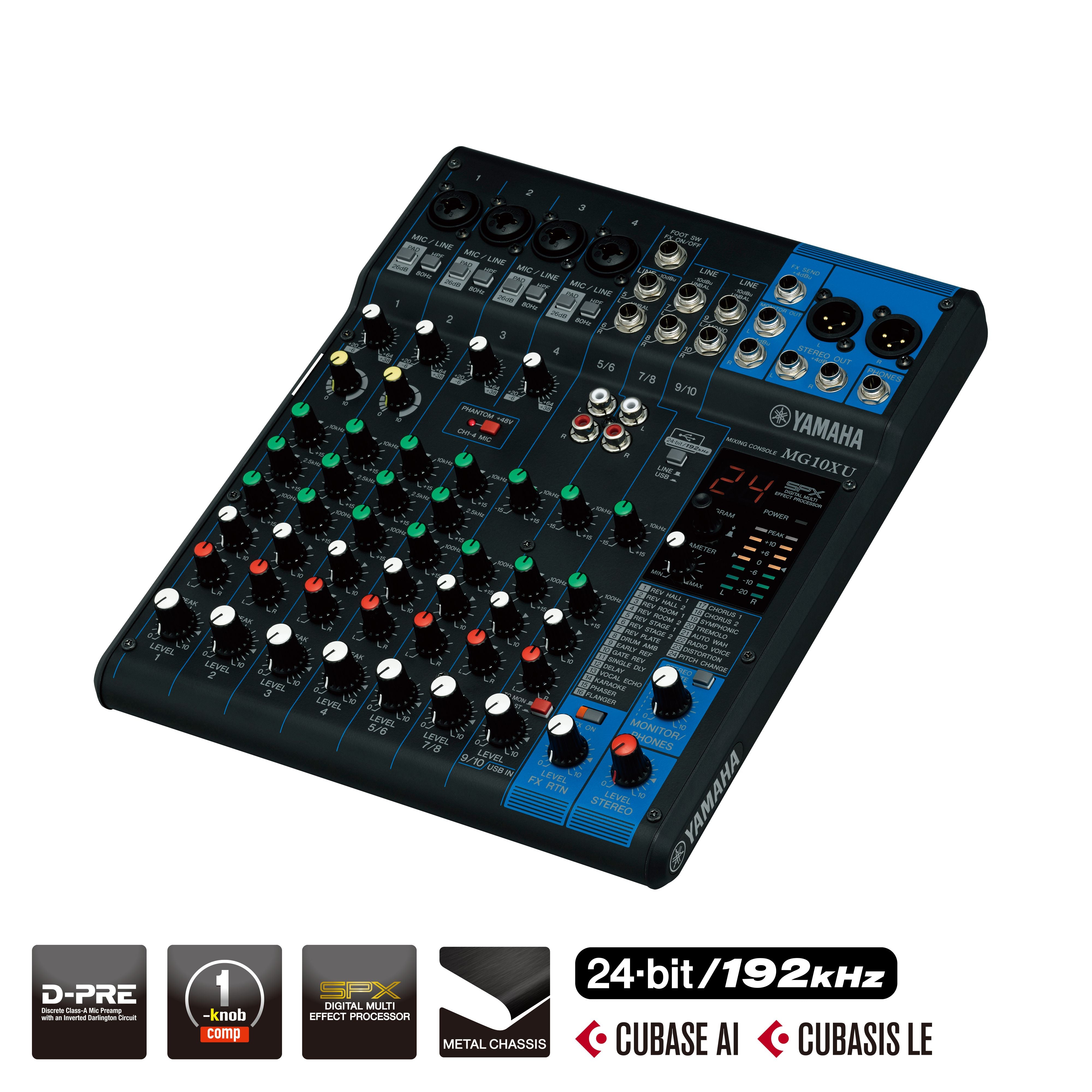 Yamaha MG10X 10-CH Mixer — Tom Lee Music