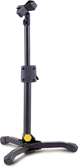HERCULES LOW PROFILE STRAIGHT MICROPHONE STAND W/EZ MIC CLIP MS300B