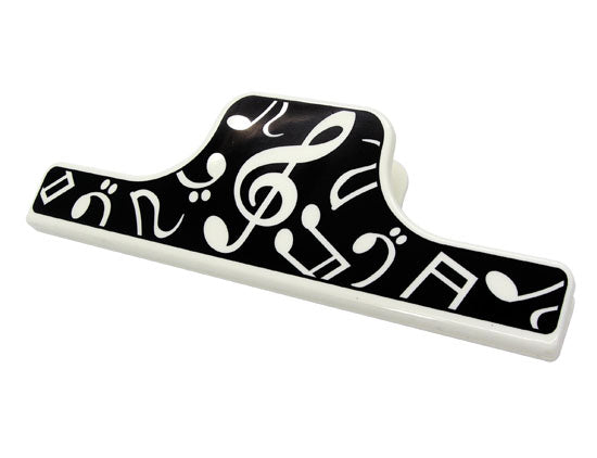 Large Clip Musical Note-Black