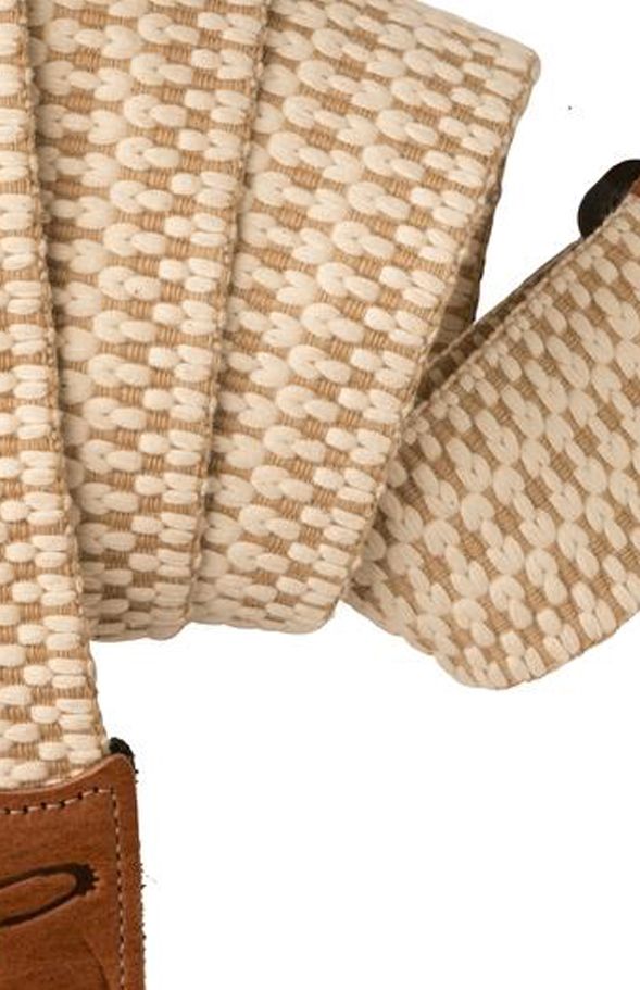 PRS 2" Woven Guitar Strap - White/Brown