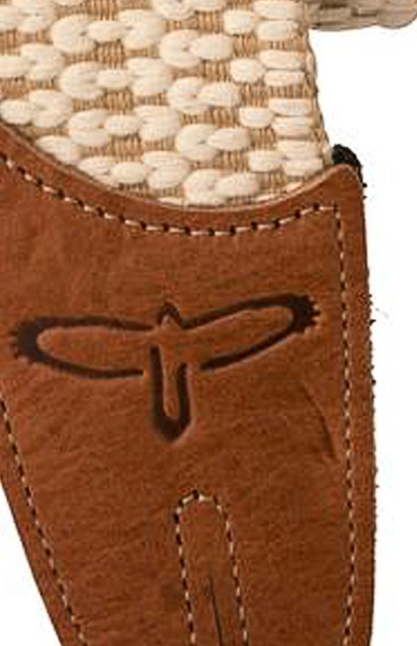 PRS 2" Woven Guitar Strap - White/Brown