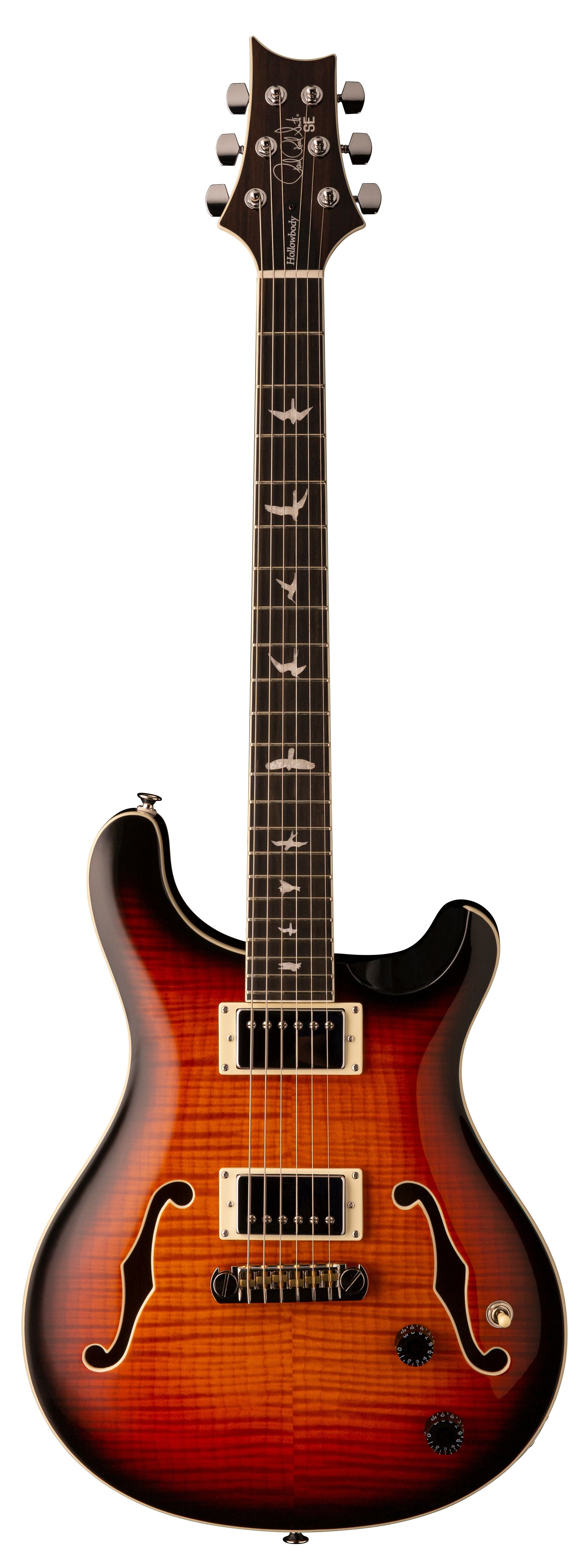 PRS SE Hollowbody II - Tri-Color Sunburst Electric Guitar