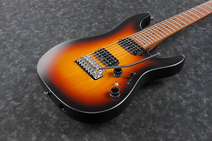 IBANEZ AZ Prestige Series AZ24027 Japan Made 7-String Electric Guitar (TFF : Tri-fade Burst Flat)