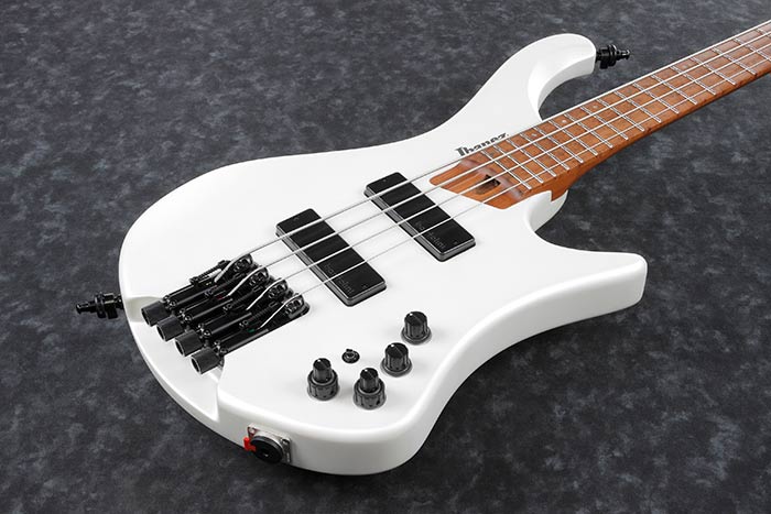 IBANEZ Bass Workshop EHB1000 4-String Headless (Pearl White Matte) Bass Guitar 低音電結他