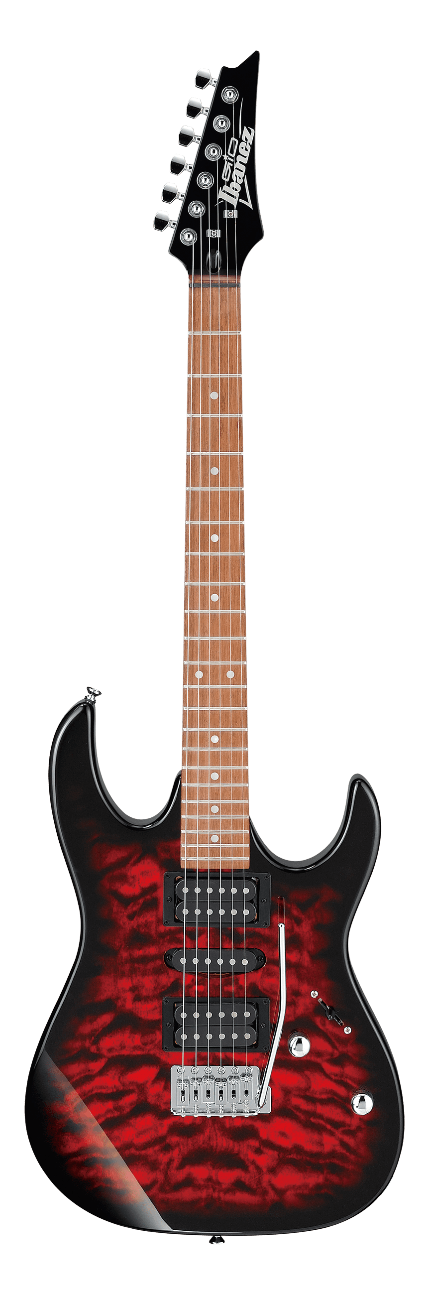 IBANEZ GIO Series GRX70QA Electric Guitar (TRB : Transparent Red Burst)