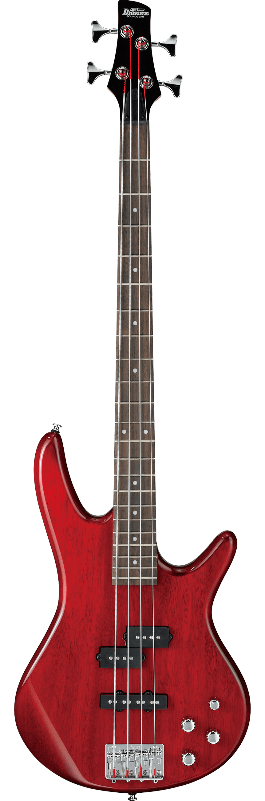 IBANEZ GIO Series GSR200 Electric Bass Guitar, 4-String (TR : Transparent Red)