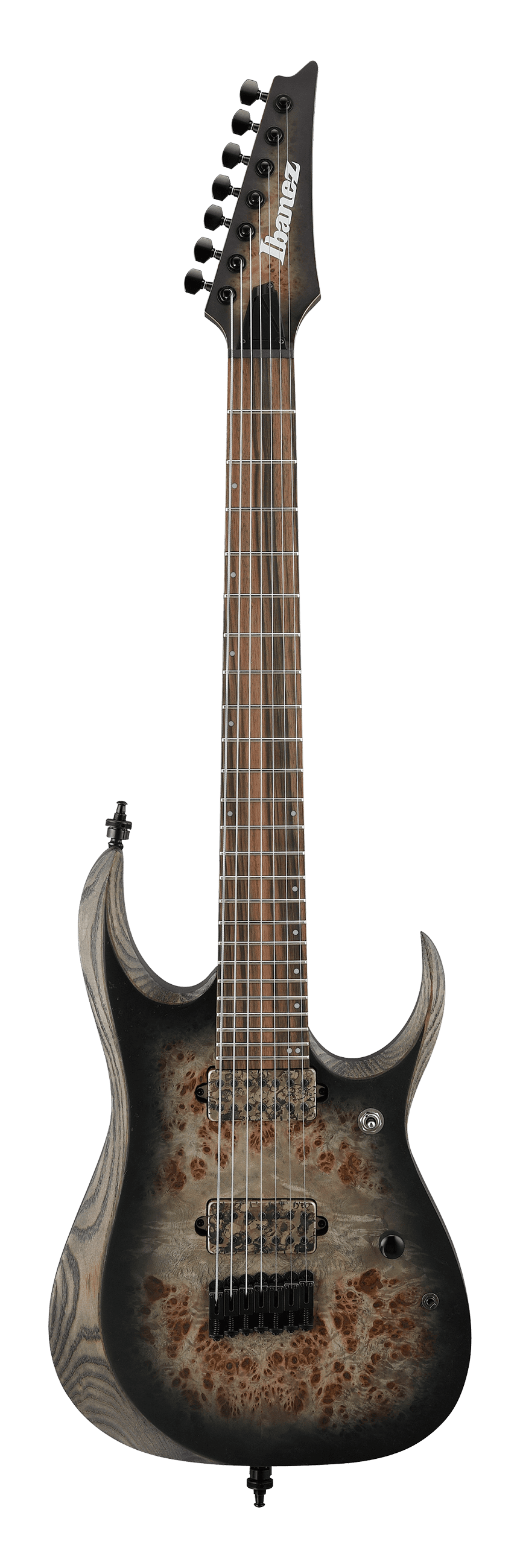 IBANEZ RGD Series RGD71ALPA Axion Label 7-String Electric Guitar (CKF : Charcoal Burst Black Stained Flat)
