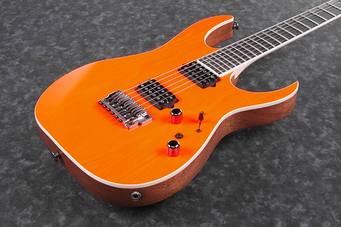 IBANEZ RG Prestige Series RGR5221 Japan Made Electric Guitar (TFR : Transparent Fluorescent Orange)