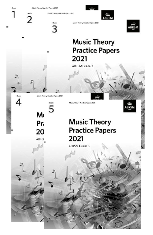 (Package) ABRSM Music Theory Practice Papers 2021, Grade 1-5