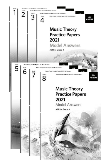 (Package) ABRSM Music Theory Practice Papers Model Answers 2021, Grade 1-8