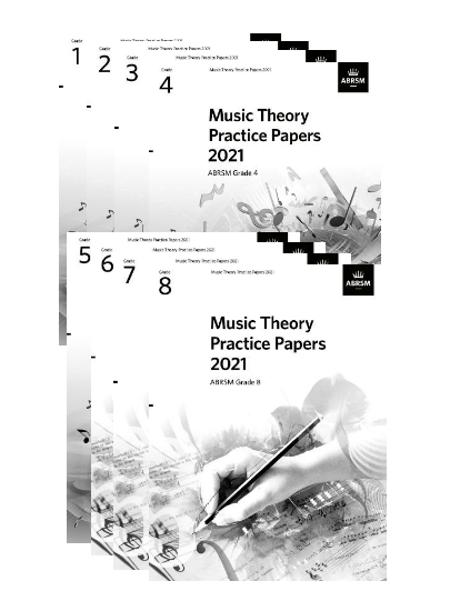 (Package) ABRSM Music Theory Practice Papers 2021, Grade 1-8