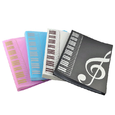 琴鍵音符A4 40頁文件夾(顏色隨機|每個)