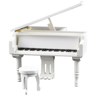 木製鋼琴音樂盒~白色