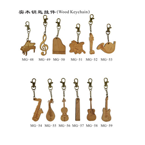 木材小提琴鎖匙扣
