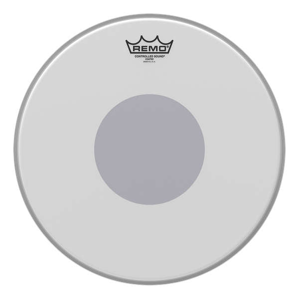 REMO 14" Controlled Sound Coated Black Dot Drum Head