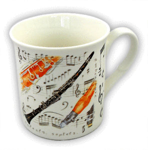 Fine China Mug Clarinet Design