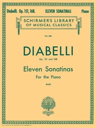 11 Sonatinas, Op. 151 and 168 (Anton Diabelli) Piano Solo