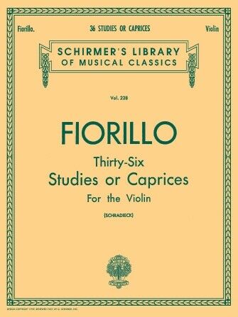 Federico Fiorillo: 36 Studies or Caprices