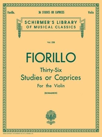 Federico Fiorillo: 36 Studies or Caprices