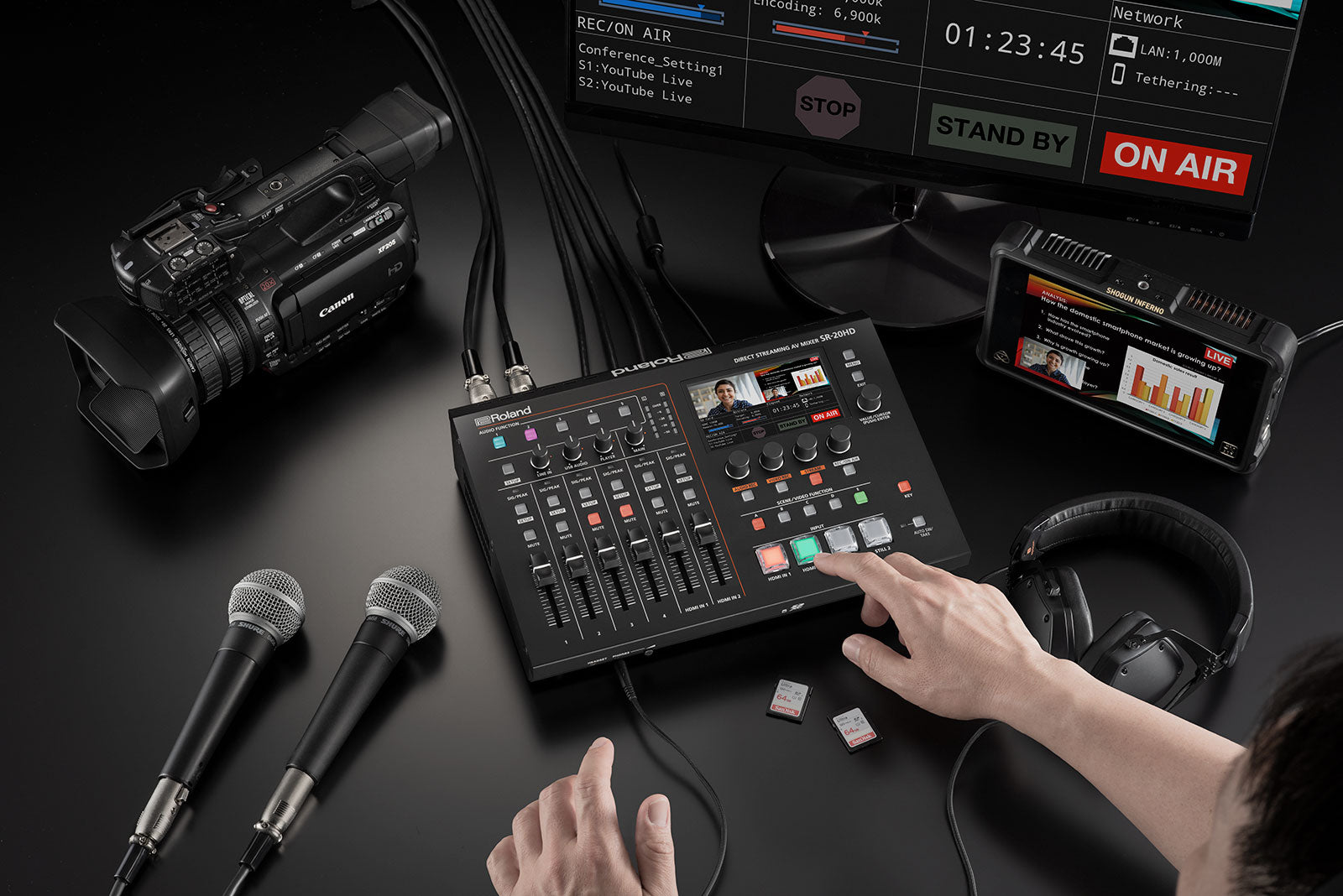 Roland SR-20HD  Direct Streaming AV Mixer