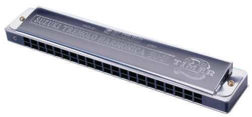 Suzuki 2-Timer Tremolo Harmonica, 24 holes