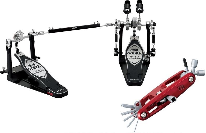 tama bass drum pedal TAMA HP900PWNB Iron Cobra Limited Edition Double Bass Drum Pedals
