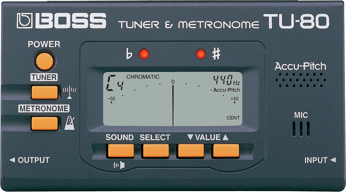 BOSS TU-80 Tuner/Metronome (black) 調音器/拍子機