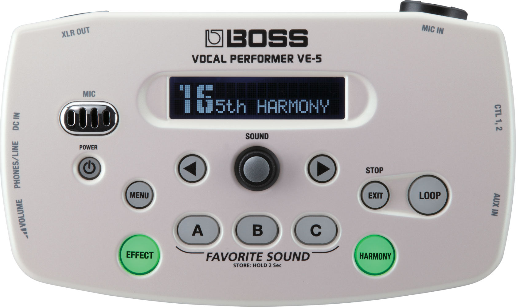 BOSS VE-5 Vocal Performer (White) 人聲效果器