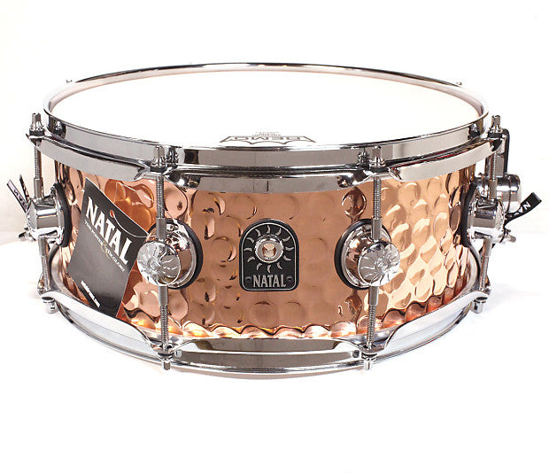 NATAL Hand Hammered Steel 14" x 6.5" Snare (Available in 2 Colors)