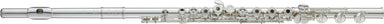 Yamaha YFL677H Silver Plated C Flute, Sterling Silver Headjoint and Body 