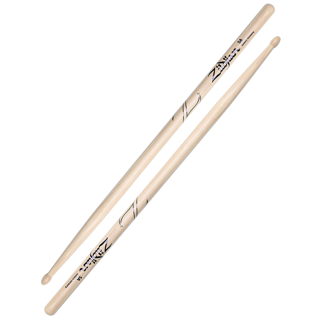 ZILDJIAN 5A Wood-Tip Drumsticks (Hickory) — Tom Lee Music