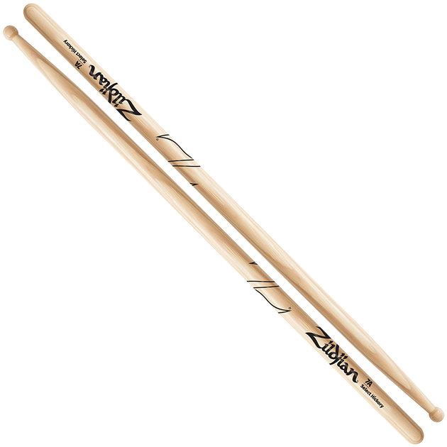 ZILDJIAN 7A Wood-Tip Drumsticks (Hickory)